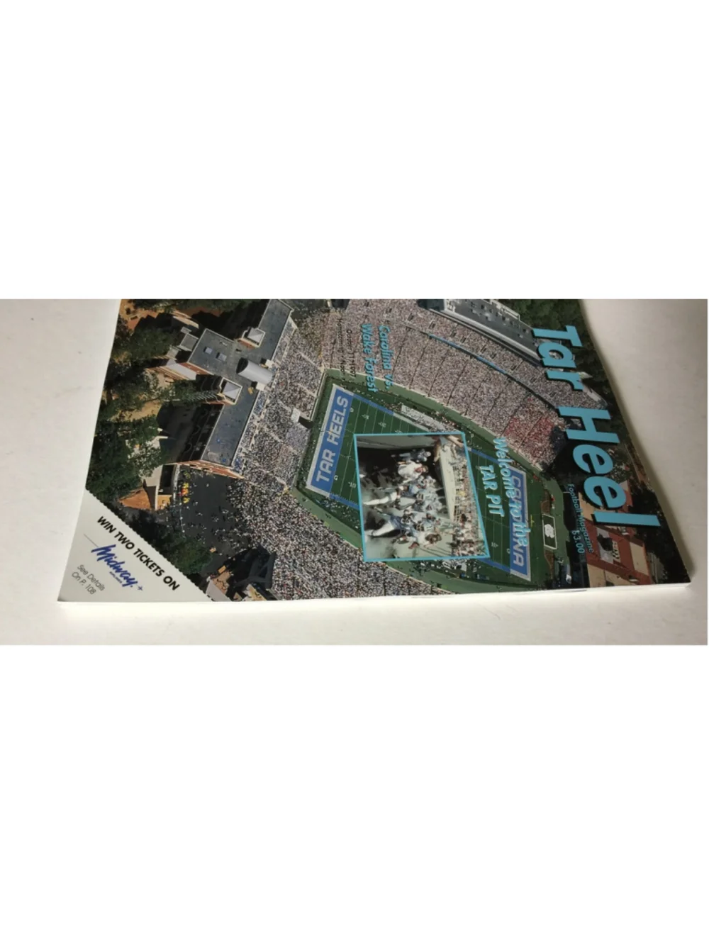 Oct 11 1997 Tar Hill Football Magazine, UNC Tar Heels, Carolina VS Wake Forest